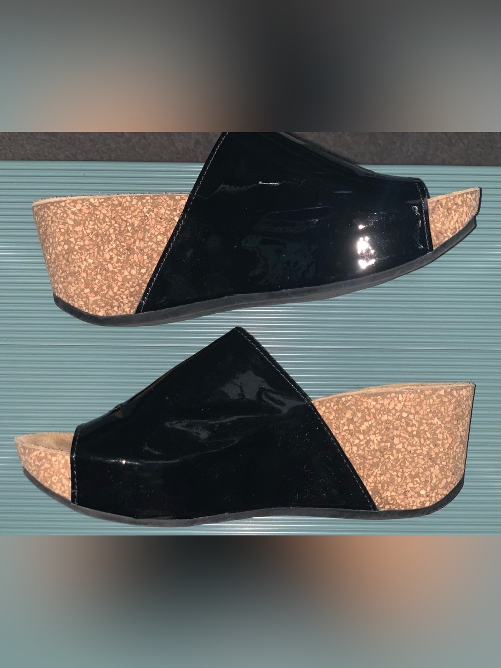 Black Slide On Sandals by Donal Pliner